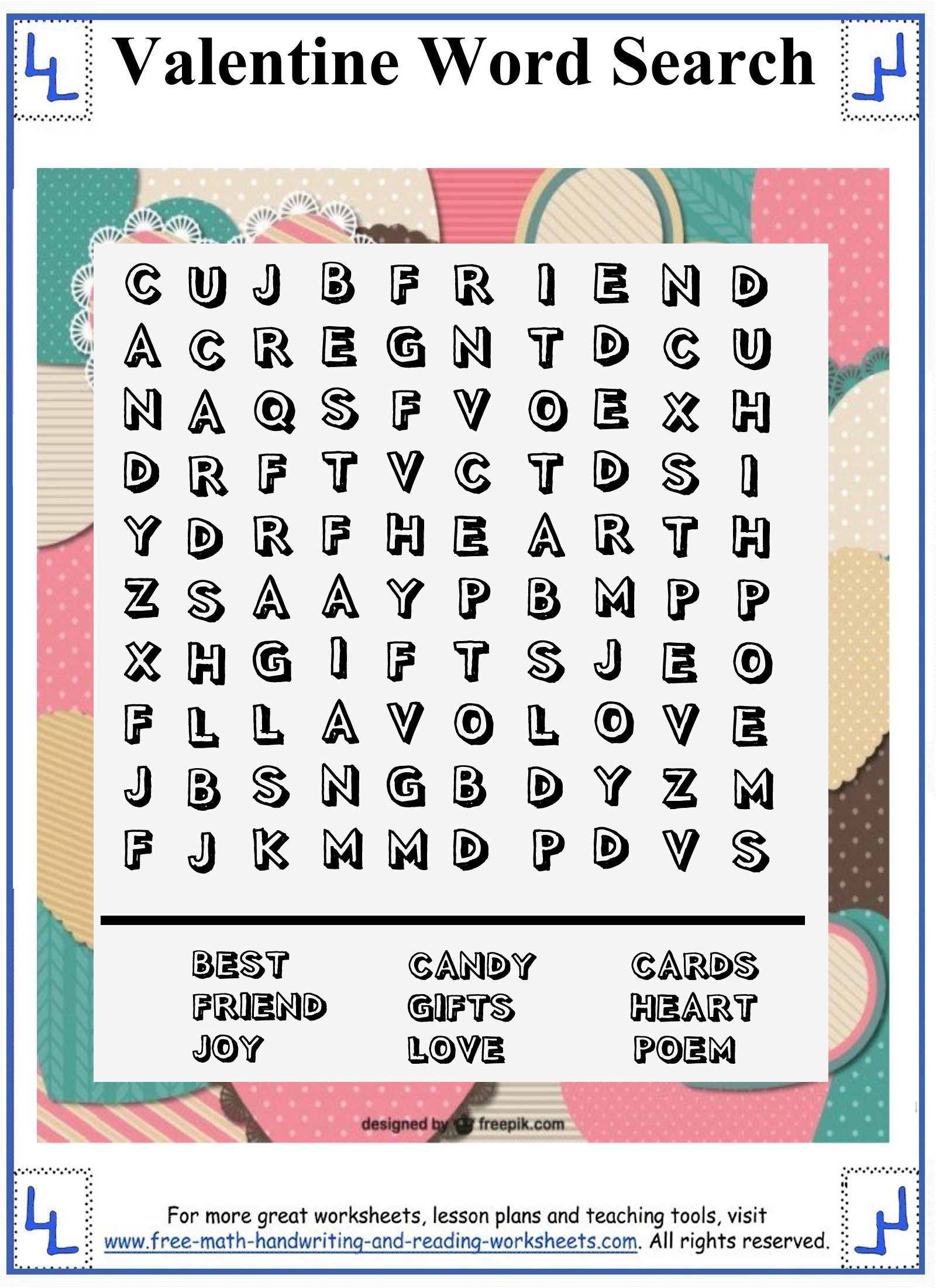 Grade 3 Word Search Puzzles Printable