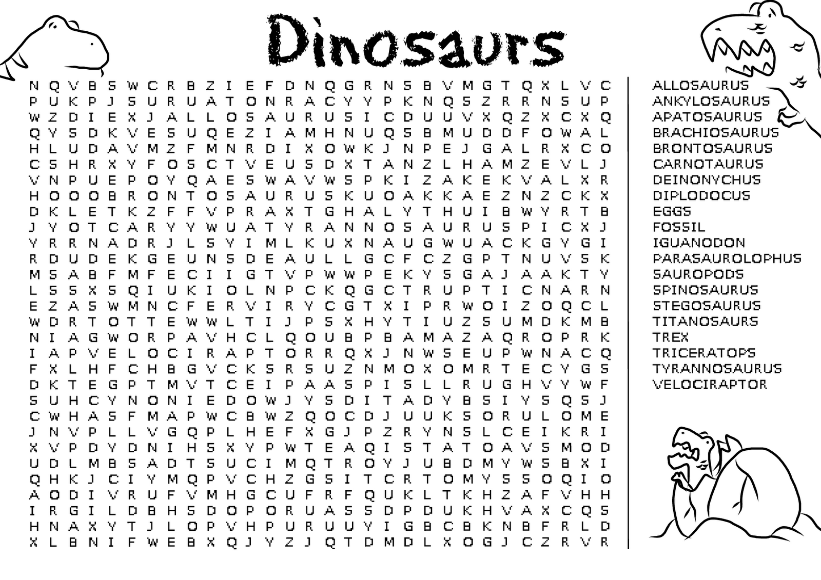 Printable Word Searches For Teenagers