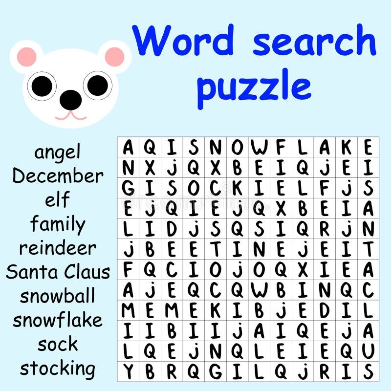 Word Search Puzzle With Polar Bear Stock Vector Illustration Stock Vector Illustration Of Pink Educational 208636292 Word Search Puzzle With Polar Bear Stock Vector Illustration Stock Vector Illustration Of Pink Educational 208636292