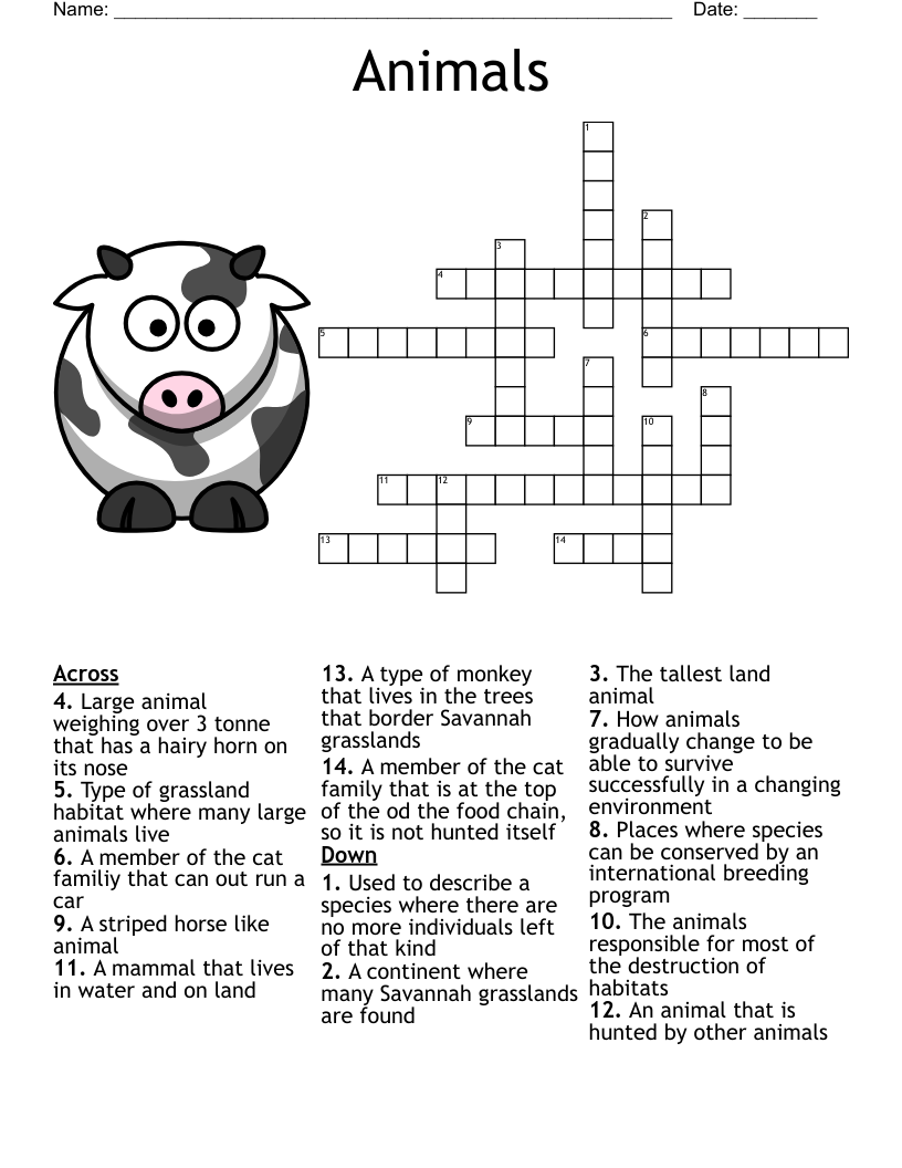 Zebra Word Search WordMint